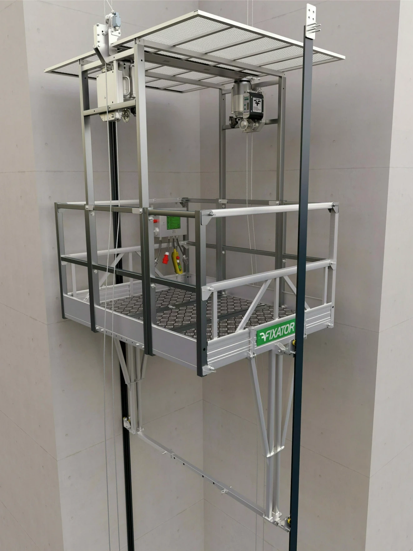 Plateforme haute gaine stop chute